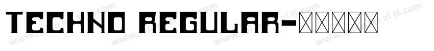 Techno Regular字体转换